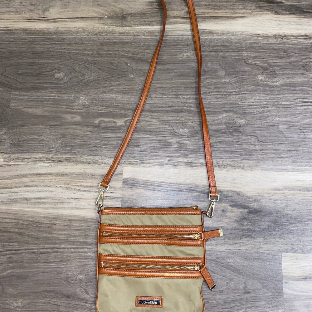 Calvin Klein 2 pocket mini purse/crossbody